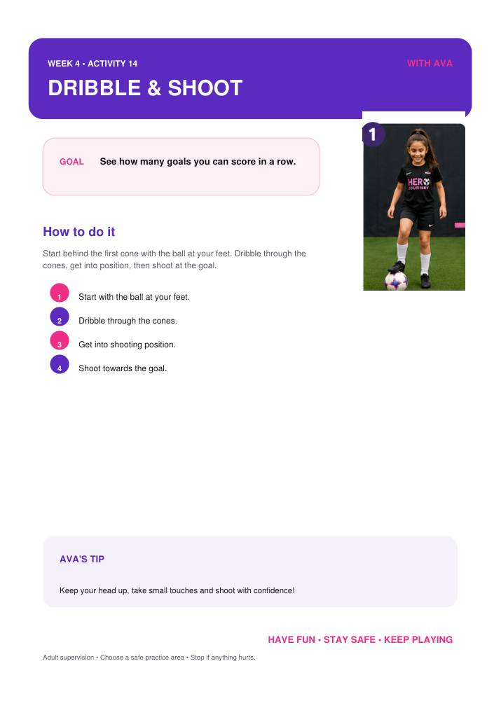 Activity 14: Dribble & Shoot with Ava