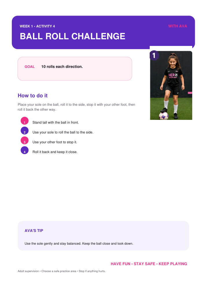 Activity 4: Ball Roll Challenge with Ava